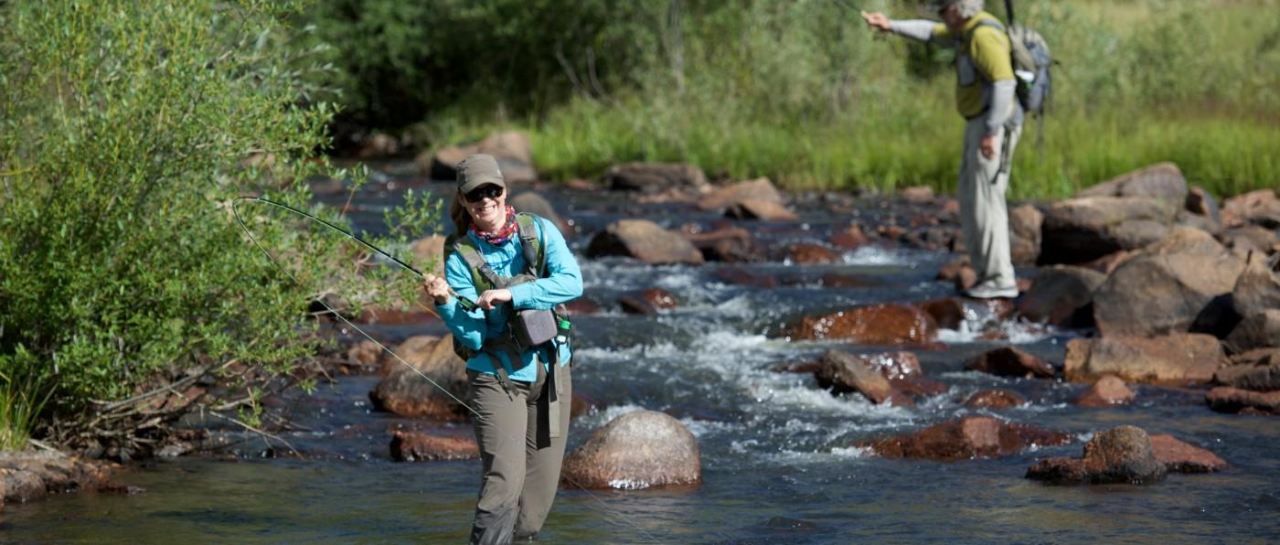 Guided Fly Fishing on Mountain Stream with Professional Instructor